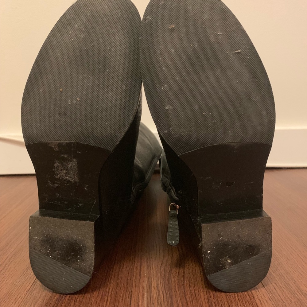 Tory Burch Jolie Black Leather Riding Boots.Size 8 - Picture 4 of 4